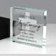 image 3 of Personalised On Your Christening Crystal Token Clear | One Size