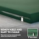 image 6 of Outsunny 3PCs Rattan Garden Seat Cushions Pads for Patio Furniture Green 