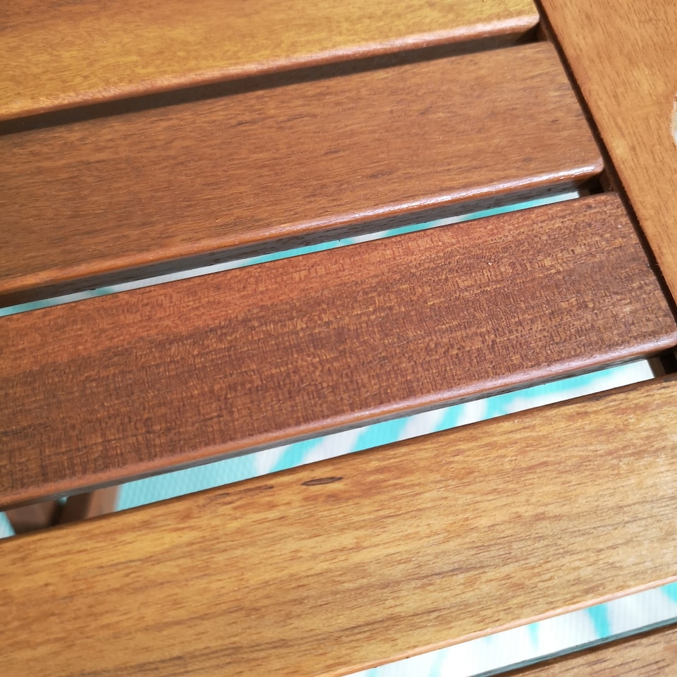 image 1 of Windermere Outdoor 4 Person Folding Square Wooden Table