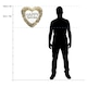 image 3 of Happy Anniversary Gold Ornaments Heart Shape ECO Foil Helium Balloon 46cm / 18 in
