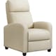image 1 of Yaheetech Fabric Recliner Sofa Recliner Chair Cream