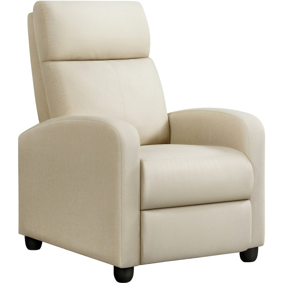 image 1 of Yaheetech Fabric Recliner Sofa Recliner Chair Cream