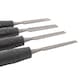 image 2 of Blackspur 4pc Carbon Steel Firmer Chisel Set - Black