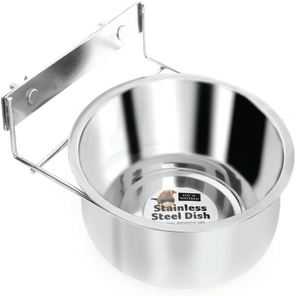 Stainless Steel Coop Cup Water Bowl