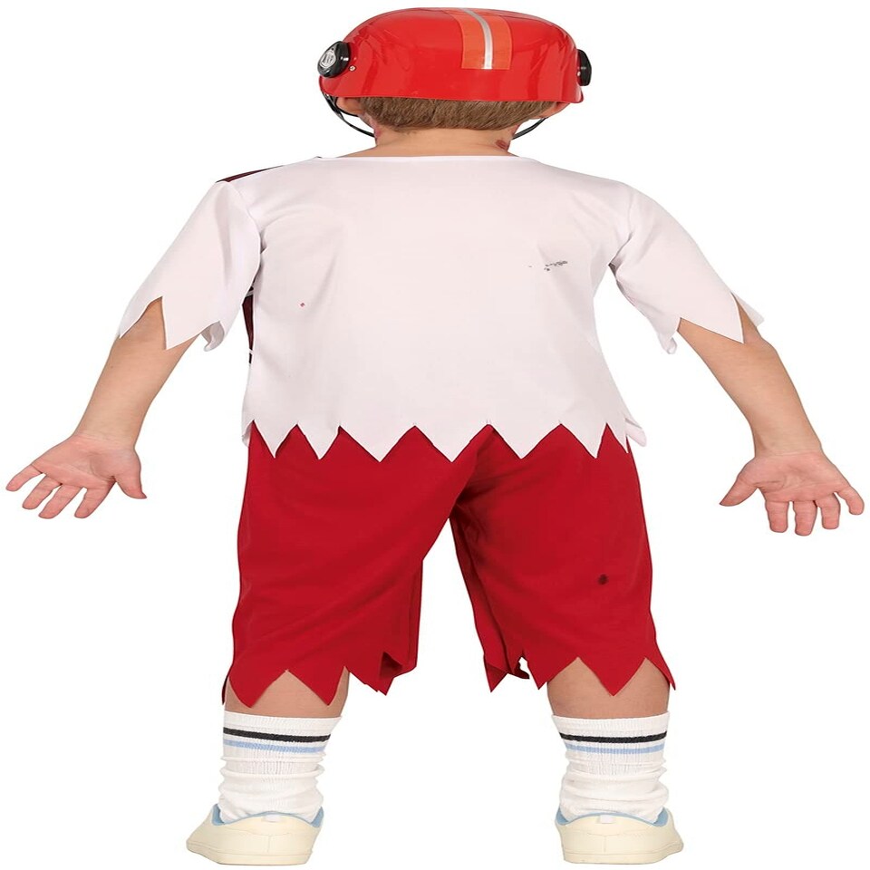 image 1 of Fancy Dress Child Zombie Quarterback Red White - 10-12 Years
