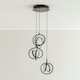 image 2 of ValueLights Infinity Black Loop Cluster Integrated LED Ceiling Light Black