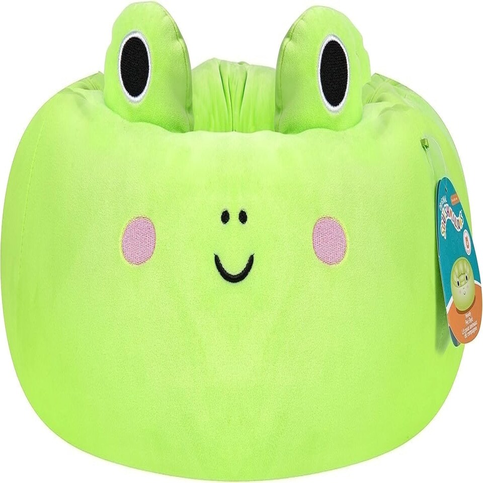 image 1 of Squishmallows Official 30-Inch Wendy Frog Pet Bed Large Ultrasoft Official Plush Pet Bed