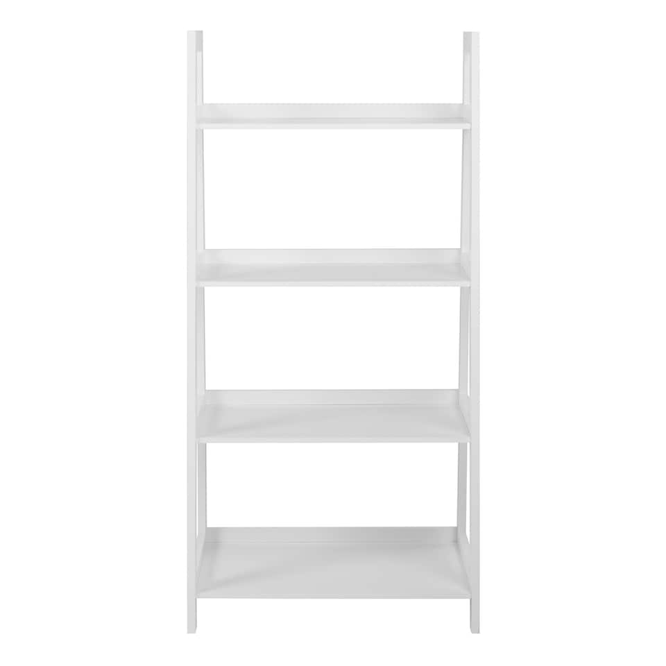 image 1 of Wally Bookcase with 4 Shelves in White