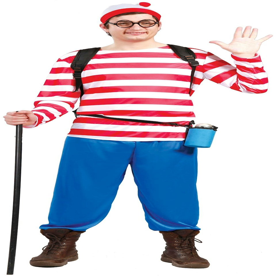 image 1 of Fancy Dress Adult Excursionist Sailor Red White - L