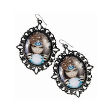Bristol Novelty Fortune Teller Dangle Earrings - Multicoloured - One Size One Size