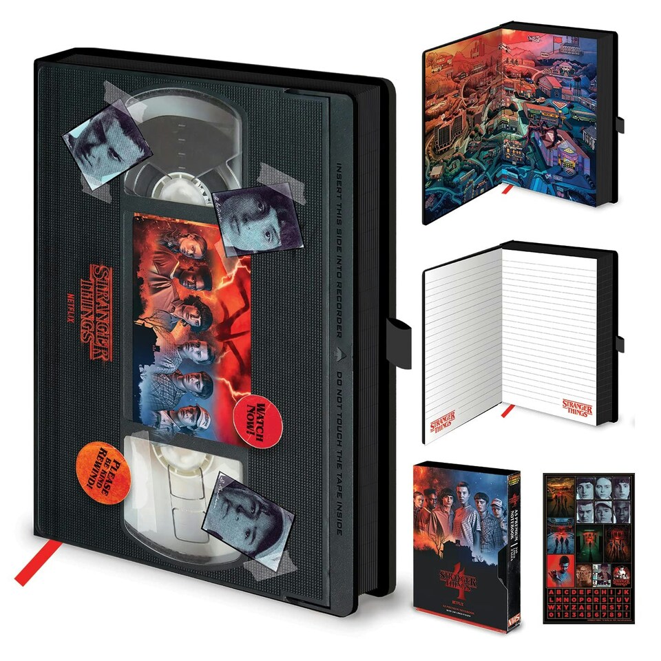 STRANGER THINGS (SEASON 4 VHS) A5 PREMIUM NOTEBOOK - STATIONERY RANGE - SR73421