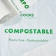 image 2 of Pack of 25 Biodegradable Compostable Bin Bags - 55-65L