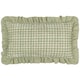 image 2 of furn. Meadow Haze Embroidered Ruffle Green Cushion Cover 30 x 50 cm | Multi