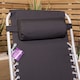image 5 of Multi Position Garden Gravity Relaxer Chair Sun Lounger in Black & Silver