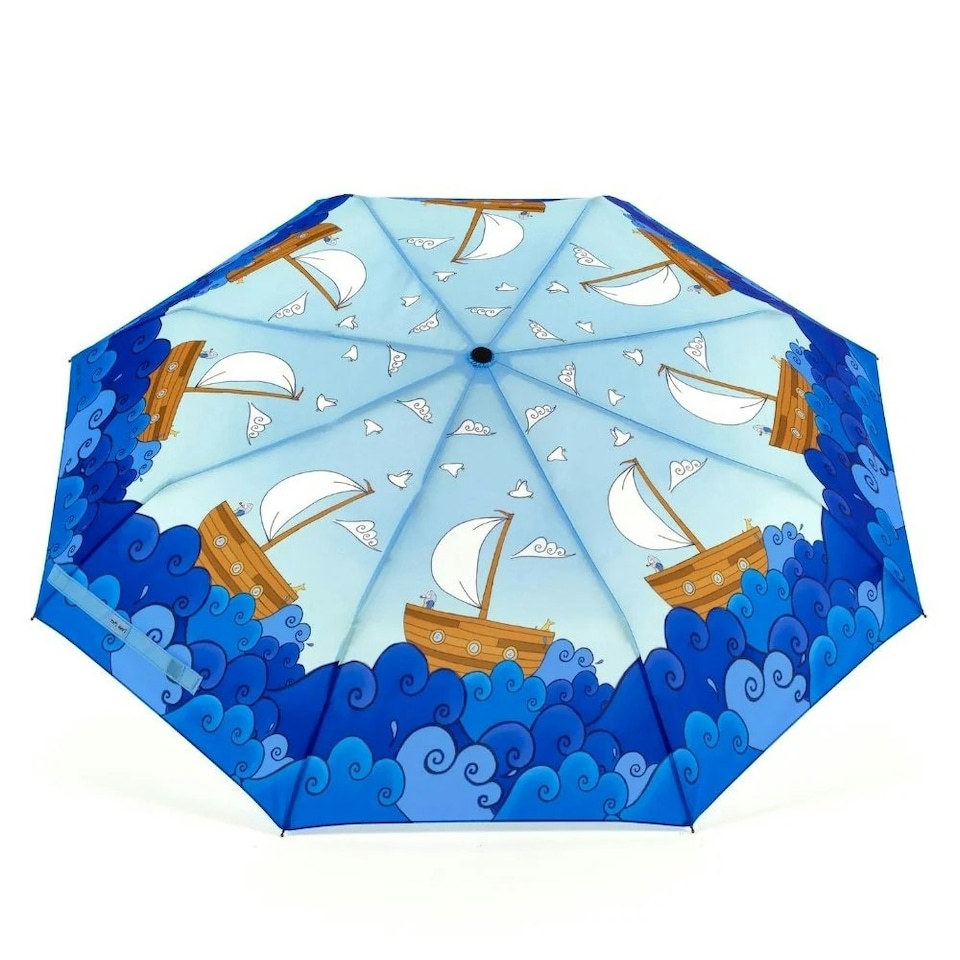 image 1 of Laura Wall Folding Umbrella Automatic Open Telescopic Boats | Multi | Canopy:  98cm