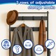 image 3 of Harbour Housewares Square Steel Coat Rack with Shoe Storage Bench - Coat Rack Coat Stand Hat Stand Clothing Rail Hooks S
