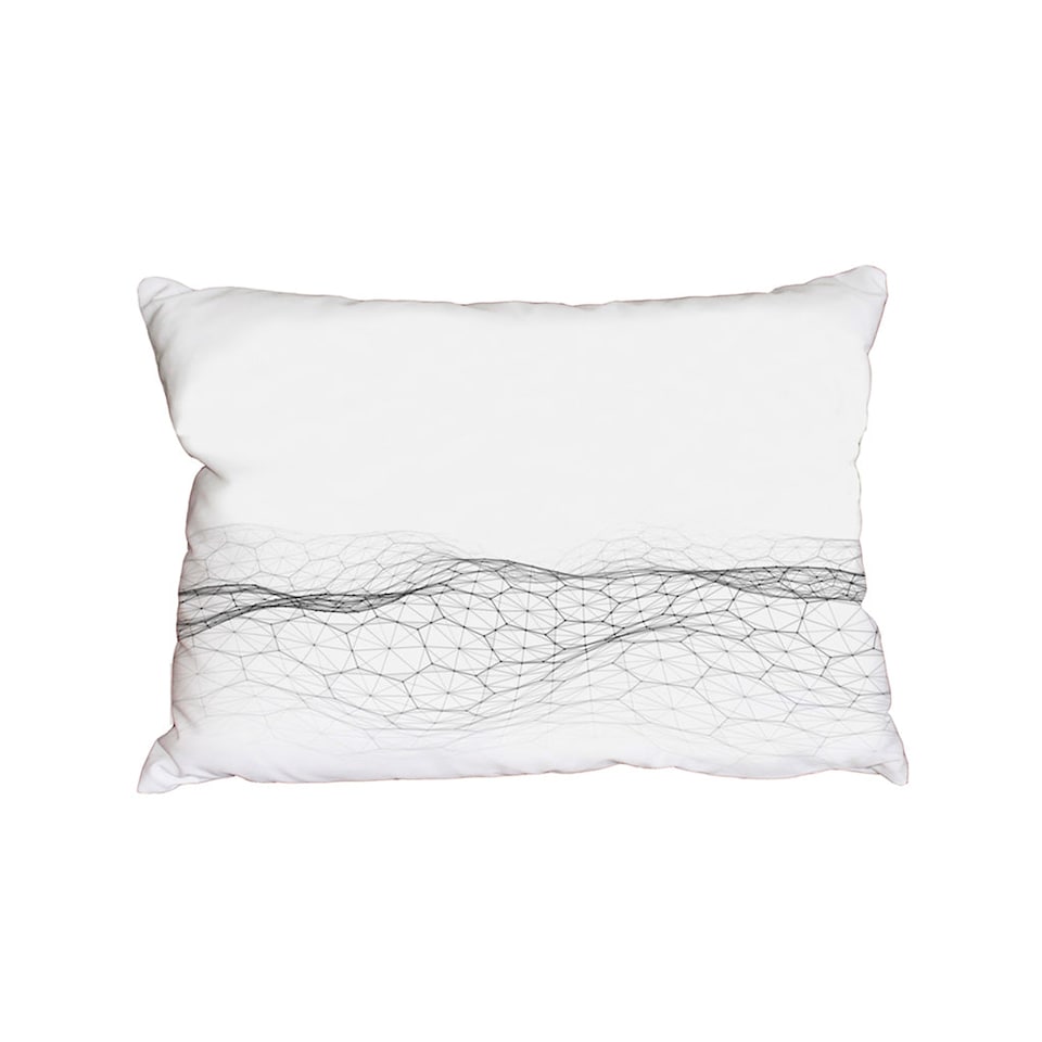 futuristic digital landscape (Outdoor Cushion)