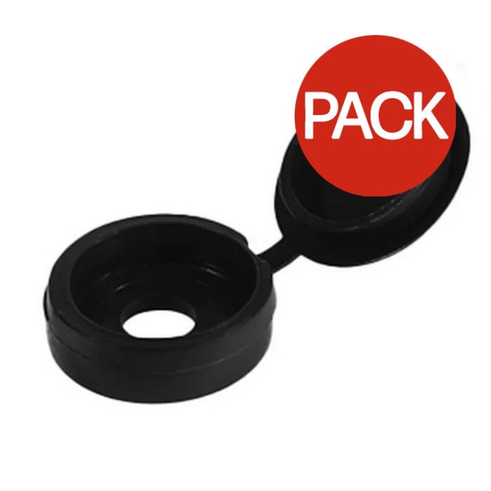 Securpak Foldable Screw Cap (Pack of 25) - Black - One Size
