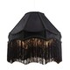 image 2 of Traditional Victorian Empire 40cm Lamp Shade in Jet Black with Tassels Black