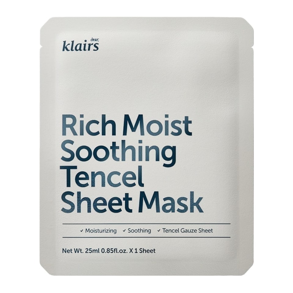 Dear Klairs Rich Moist Soothing Tencel Sheet Mask 25ml