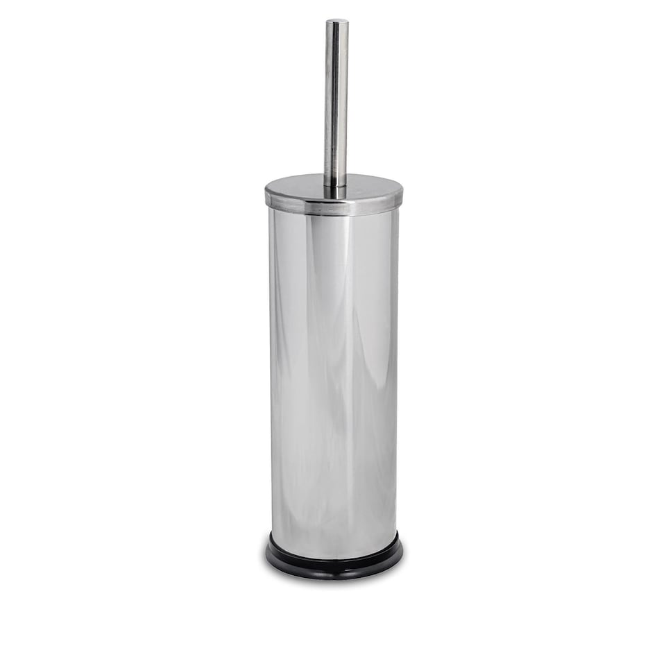 image 1 of Harbour Housewares Round Toilet Brush - Chrome