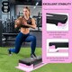 image 7 of Aerobic Stepper Yoga Step Board Gym Fitness Exercise Cardio Adjustable Blocks Pink