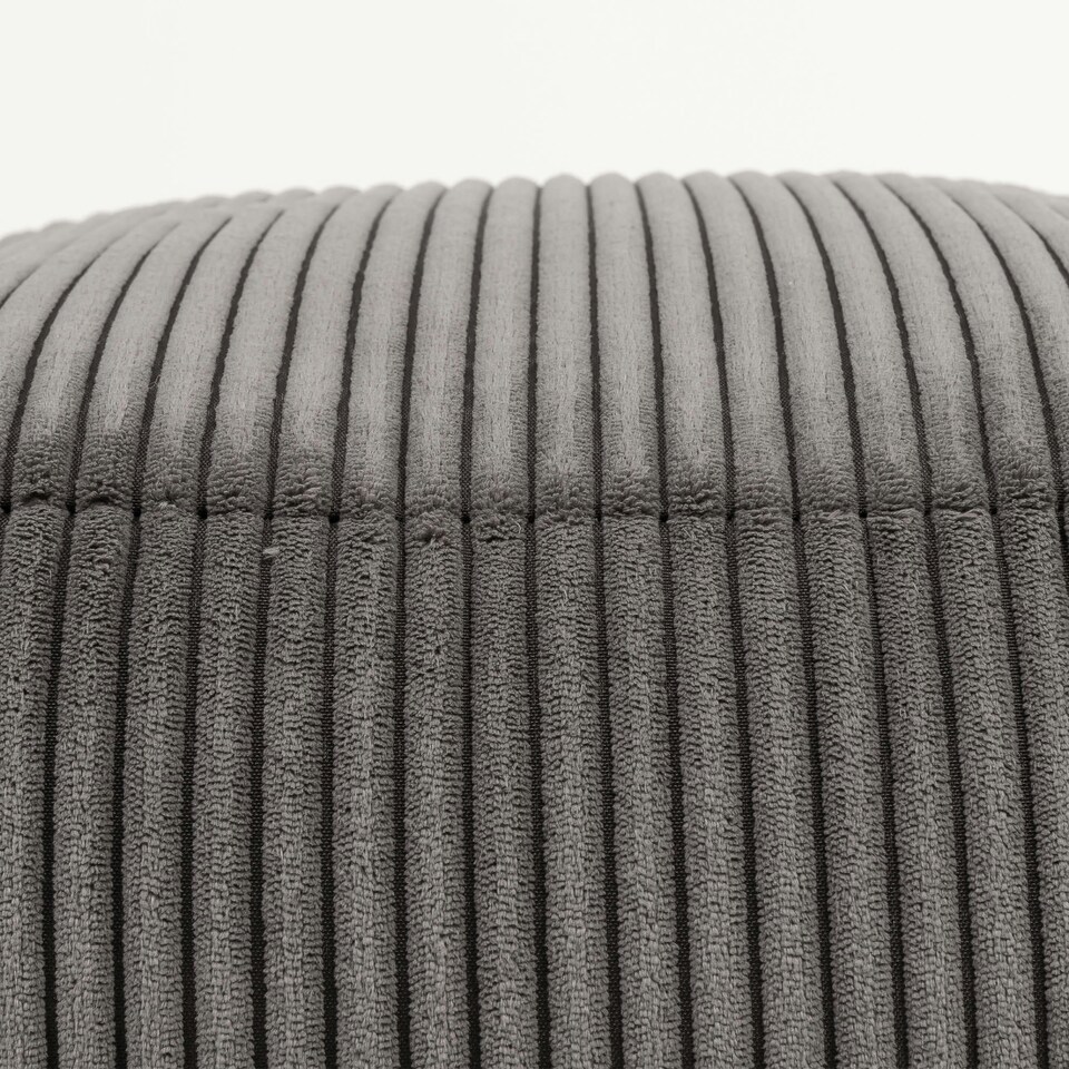 image 1 of icon Theo Beanbag Footstool Corduroy Charcoal Grey | Grey