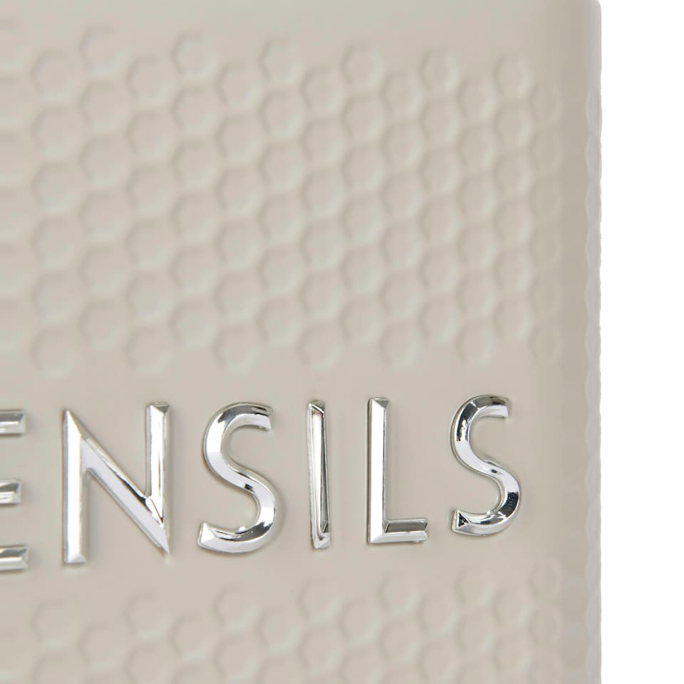 image 1 of Lovello Utensil Holder Cream Textured