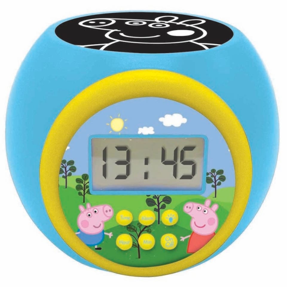 image 1 of Lexibook RL977PP Peppa Pig Childrens Projector Clock with Timer