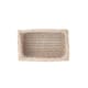 image 9 of White Wash Storage Wicker Open Basket White | White | L
