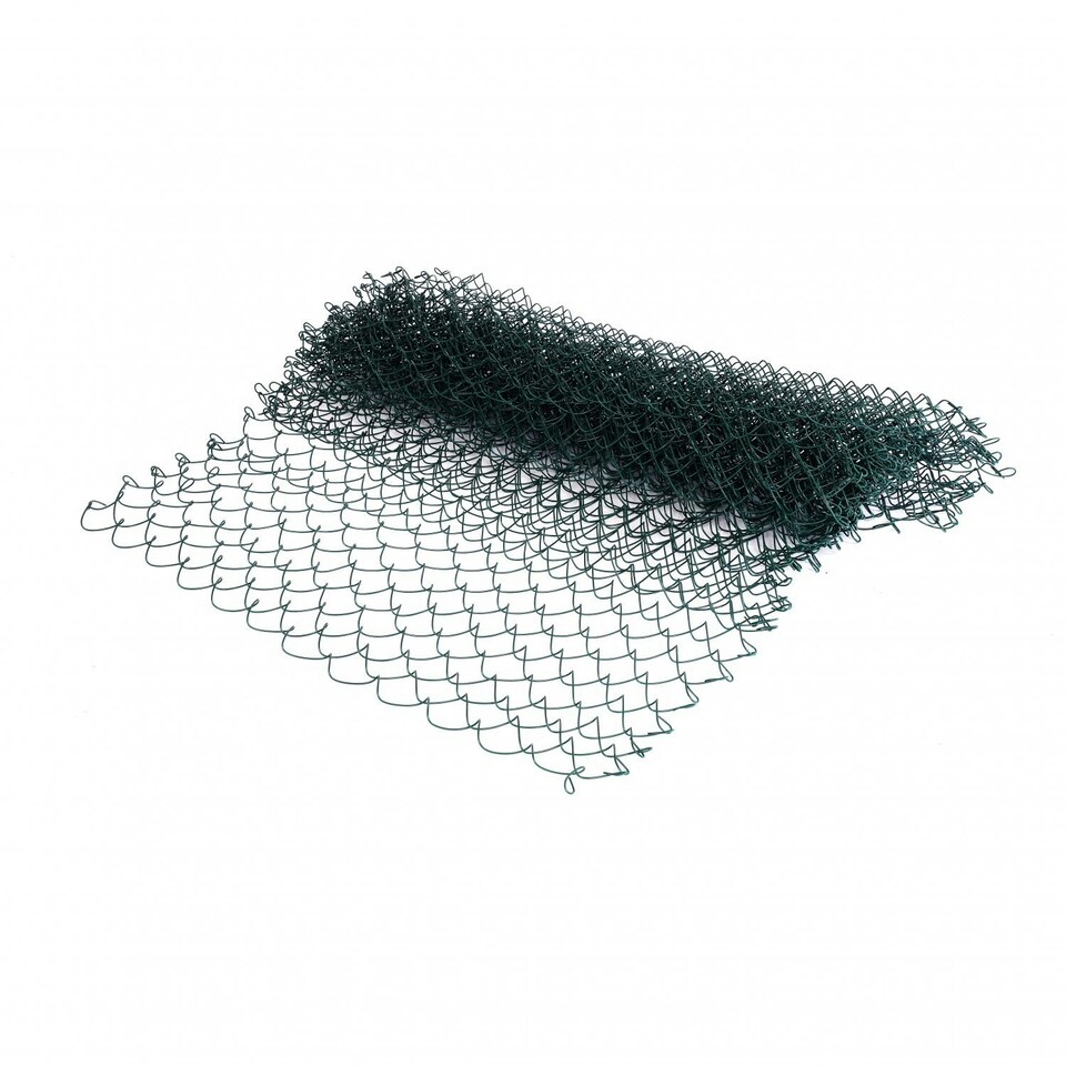 image 1 of Oypla 1.15m x 10m Green PVC Coated Galvanised Steel Chain Link Fencing