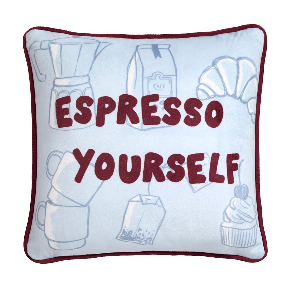image 1 of Fusion Coffee Club Cushion Cover Blue