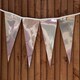 image 2 of Metallic Silver Party Bunting 10m with 20 Pennants