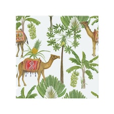 Camels & Palm Trees Splash Back | White