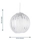 image 6 of Set of 2 Craw - Clear Acrylic Pendant Shades Clear