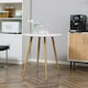 image 6 of HOMCOM Round Dining Table with Matte Top Metal legs, Kitchen Table for 2 People