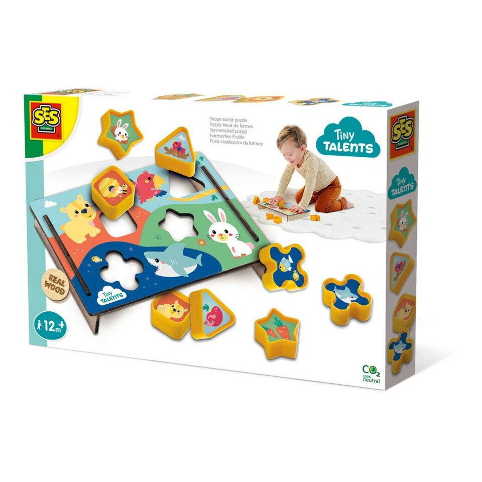 image 1 of SES CREATIVE Tiny Talents Shape Sorter Puzzle
