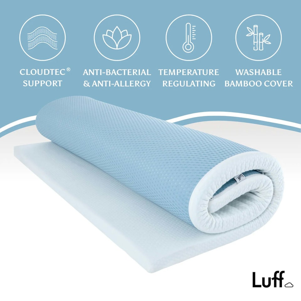 image 1 of Prestige Bamboo Mattress Topper White | King