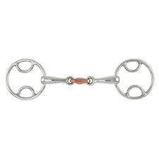 Shires Copper Lozenge Horse Bevel Bit - Silver - 70mm x 5.5in x 16mm