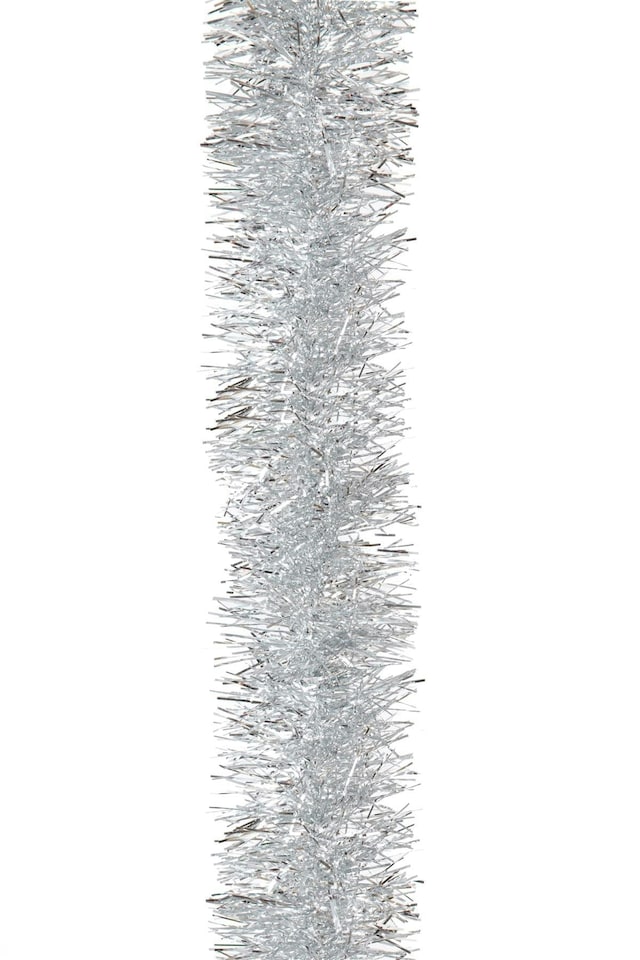 image 1 of 32Pcs Silver Tinsel Tree Decoration 1.8m