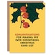 image 1 of Congratulations For Making Diminishing List Funny Blank For Him Or Her Art Christmas Card
