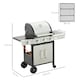 image 7 of Outsunny Deluxe Gas Barbecue Grill 3+1 Burner Garden BBQ w/ Large Cooking Area