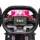 image 9 of HOMCOM Electric Go Kart for Kids, 12V Battery Powered Drift Kart with Dual Speed, Forward and Reverse, Safety Belt for Boys and Girls, Ages 3-8 Years, Pink