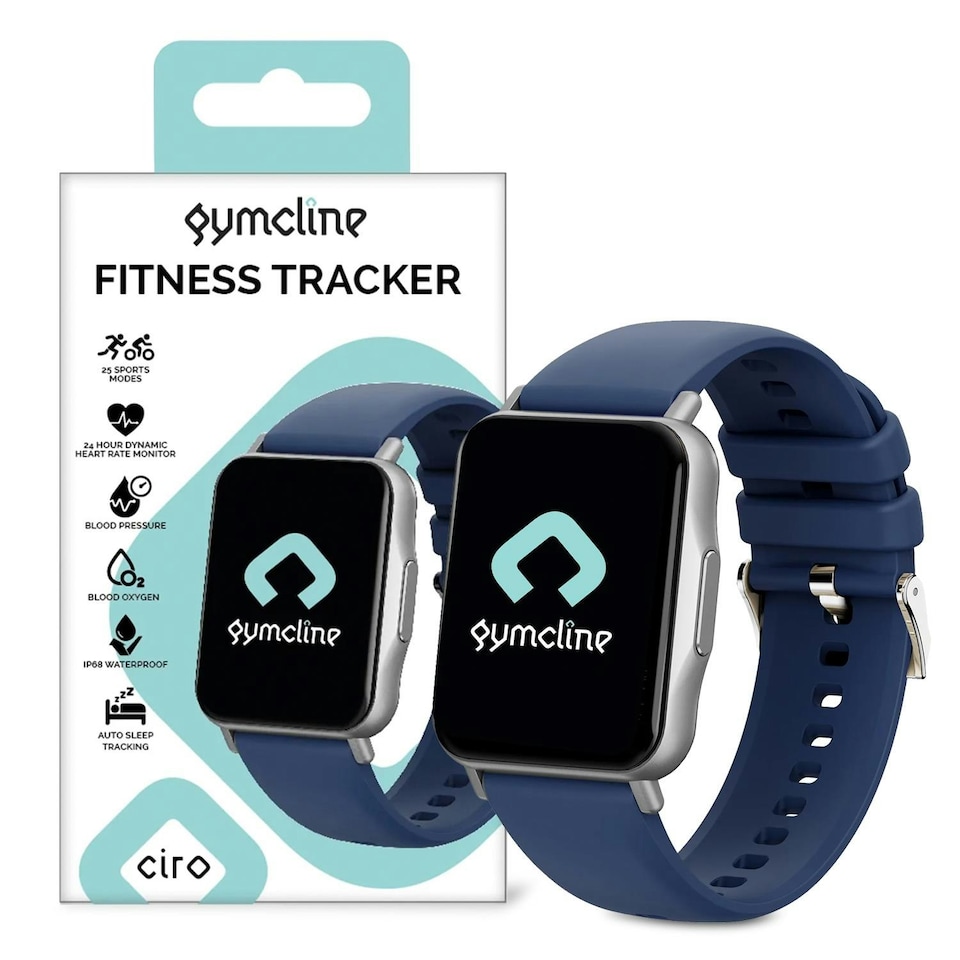 image 1 of Gymcline Ciro Fitness Tracker w/ 25 Sports Modes & IP68 Water Protection, Navy