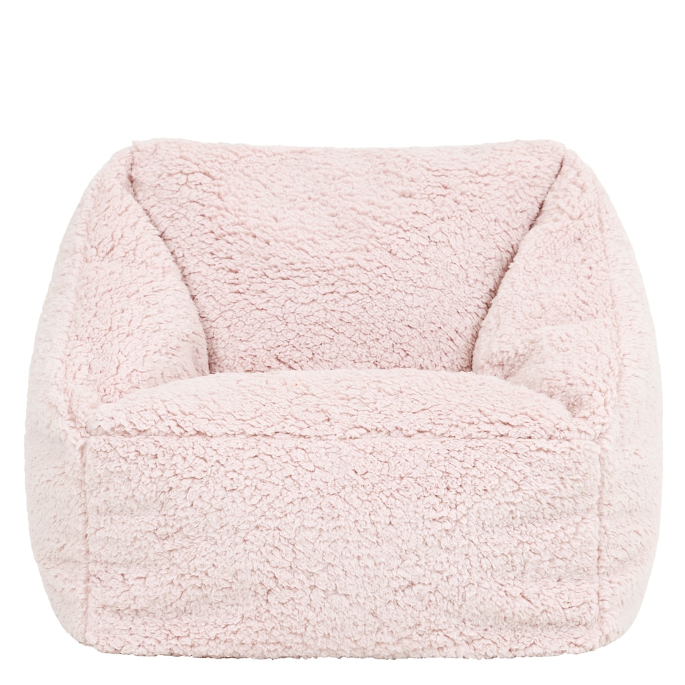 image 1 of icon Kids Natalia Teddy Fleece Armchair, Light Pink