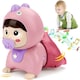 image 1 of Interactive Crawling Baby Doll Toy with Music & Lights (Pink) Sensory Learning Toy for Toddlers Educational & Fun