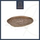 image 6 of Artesà Embossed Oval Serving Platter with Leopard Design