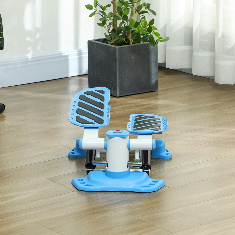 image 1 of HOMCOM Portable Mini Stepper Step Machine for Home Gym Office Exercise