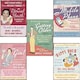 image 1 of Multi Pack of 5 Funny Vintage 1950's Advertising Art. Birthday Cards Multipack of 5.