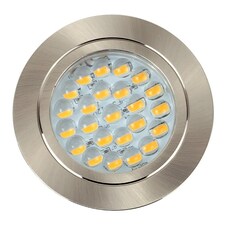 ValueLights Brushed Chrome 12V LED Downlight 6000K Cool White